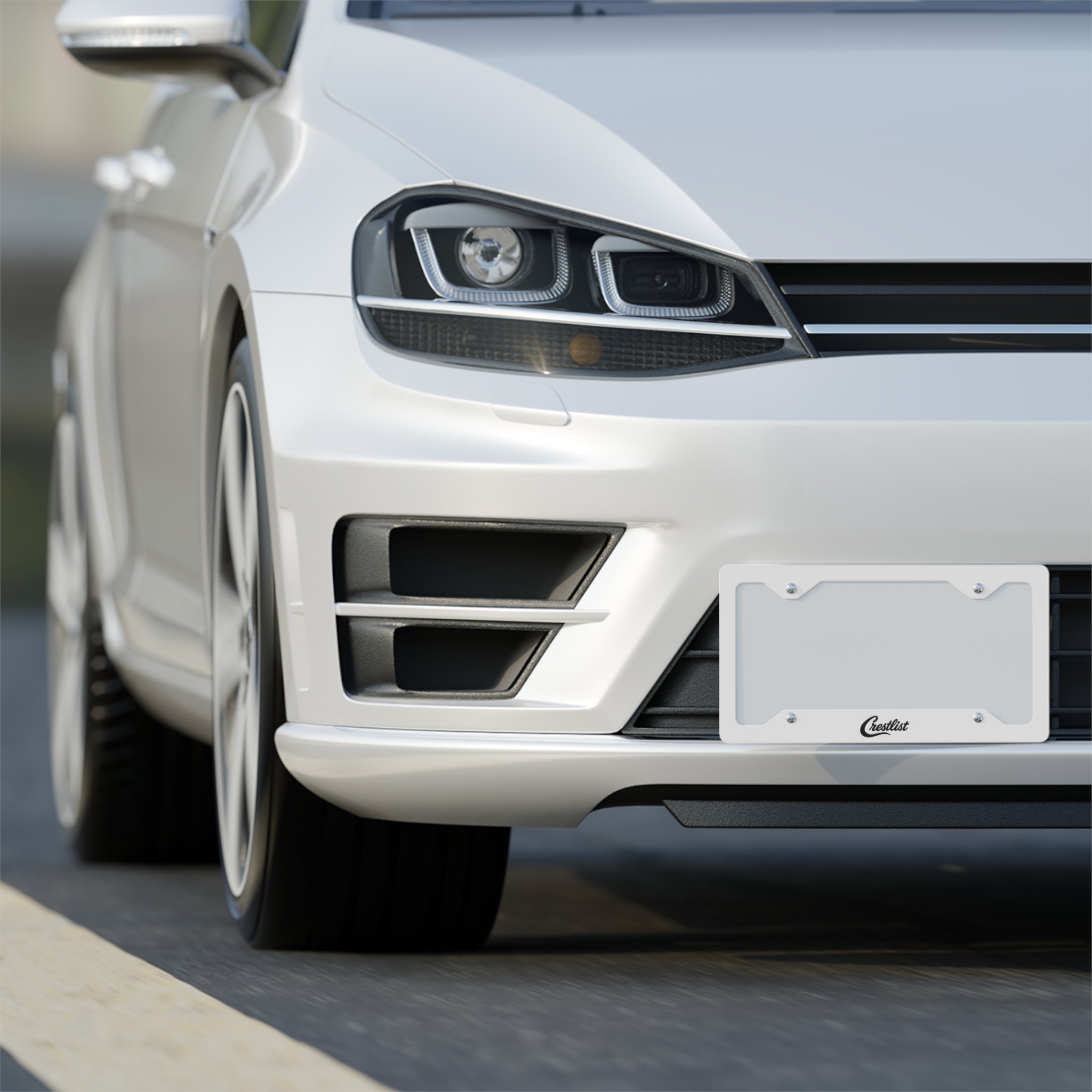 Crestlist Metal License Plate Frame