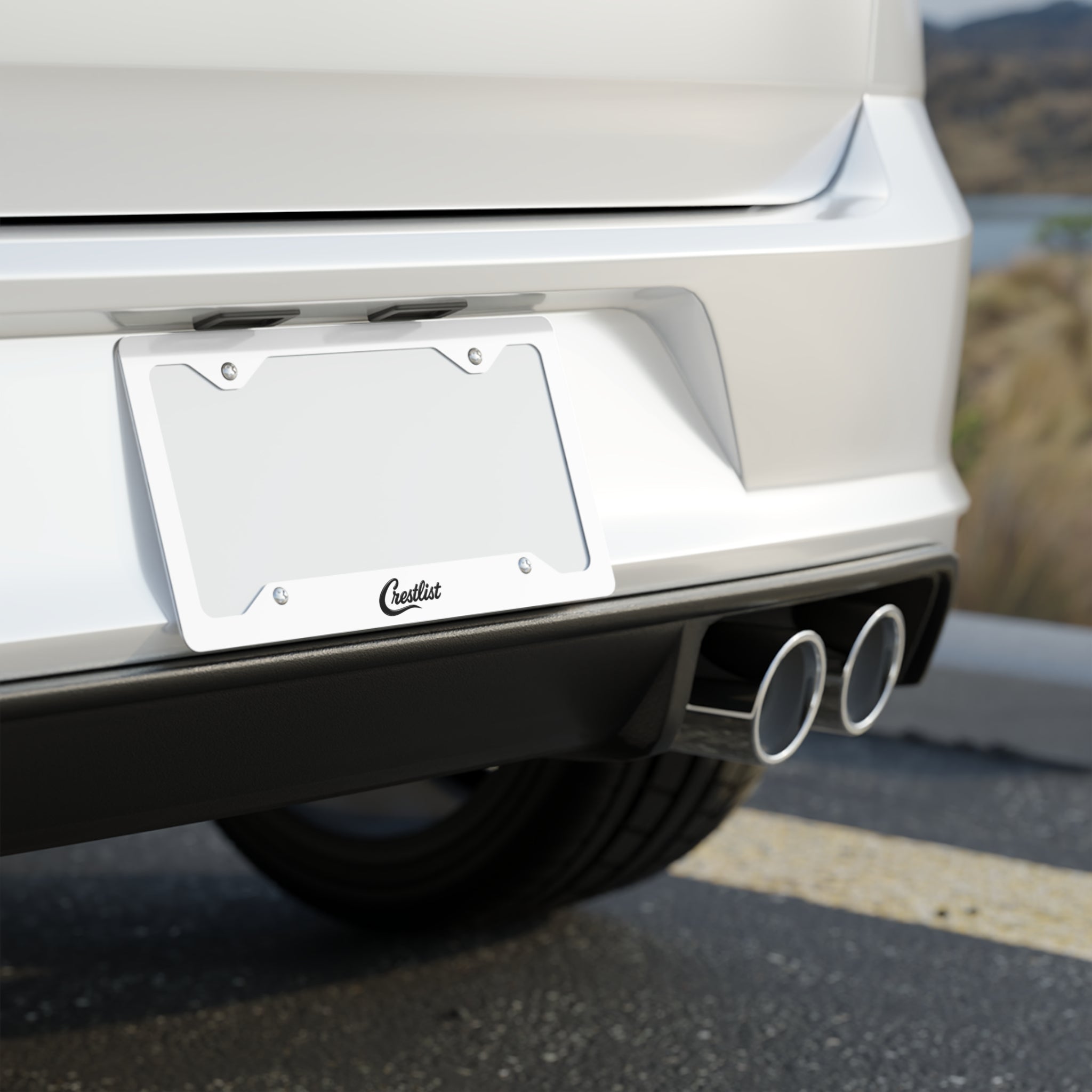 Crestlist Metal License Plate Frame